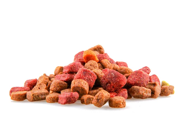 Dry Dog Food Isolated White Background — Stock Photo, Image