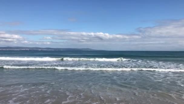 Playa Mar Luz Del Sol Brillante — Vídeos de Stock