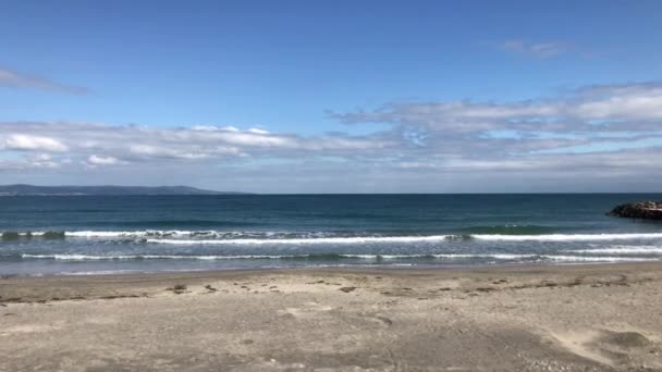 Playa Mar Luz Del Sol Brillante — Vídeos de Stock