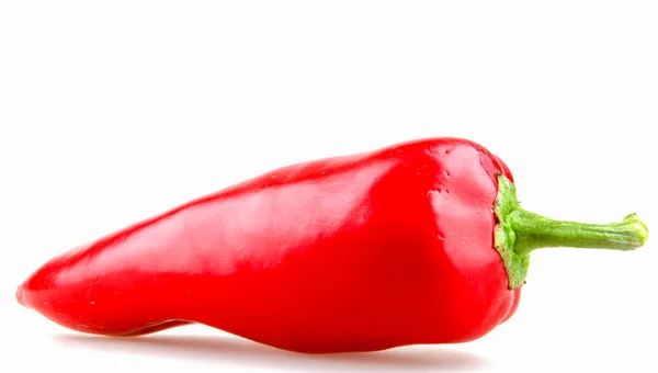 Pimiento Rojo Aislado Sobre Fondo Blanco — Foto de Stock