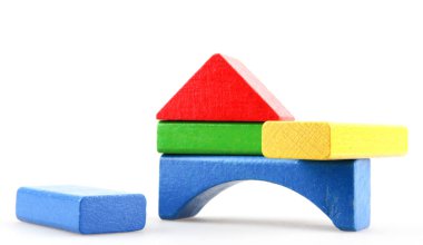 Çocuk ahşap bloklar oyun için