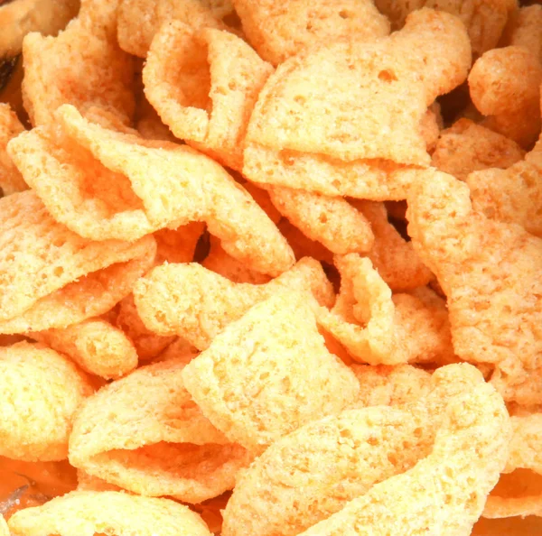 Potato Chips Background Color Image — Stock Photo, Image