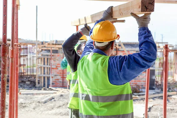 Construction Worker Building Site — Stock Photo, Image