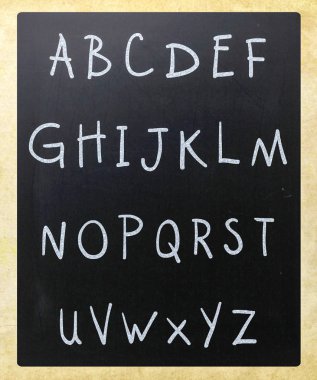 Tebeşir alfabe blackboard görüntü