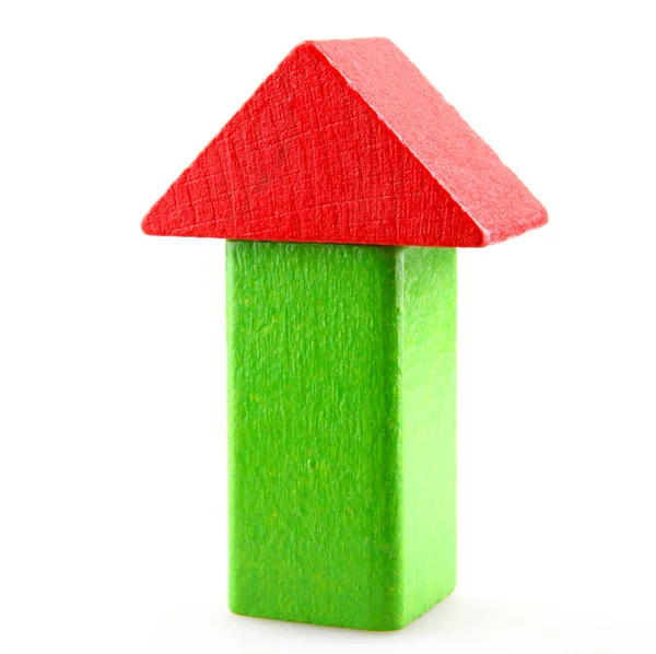 Bygningsblokker Tre Childrens Construction Wood Toy – stockfoto