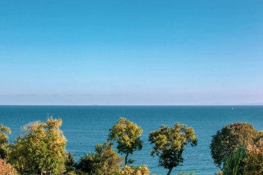 Sahil ve Deniz Parlak Günışığında