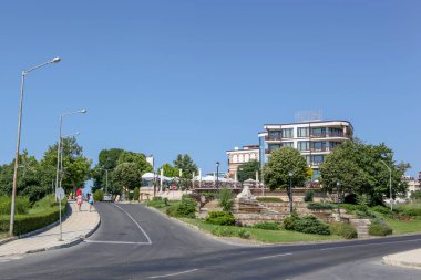 Görünümü güzel deniz şehir Nessebar, Bulgaristan.