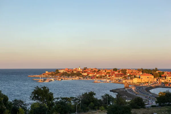 Uitzicht Vanaf Prachtige Zee Stad Nessebar Bulgarije — Stockfoto