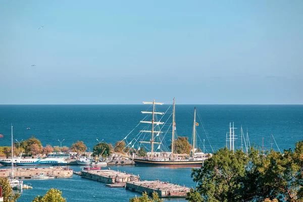 Vista Bela Cidade Mar Nessebar Bulgária — Fotografia de Stock