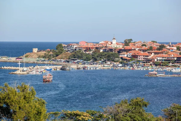 Utsikten Från Den Vackra Havet Staden Nessebar Bulgarien — Stockfoto