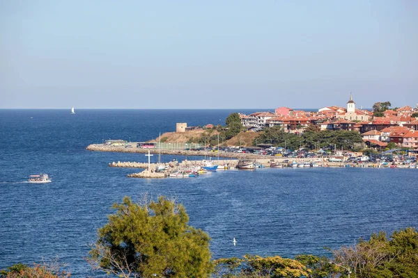 Vue Belle Ville Mer Nessebar Bulgarie — Photo