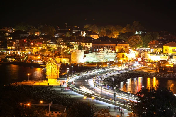 Vista Bela Cidade Mar Nessebar Bulgária — Fotografia de Stock