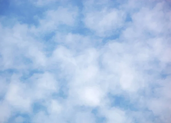 Blue Sky Filled Fluffy White Clouds — Stock Photo, Image