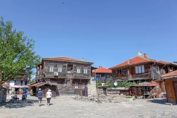 Blick Von Der Schönen Seestadt Nessebar Bulgarien — Stockfoto