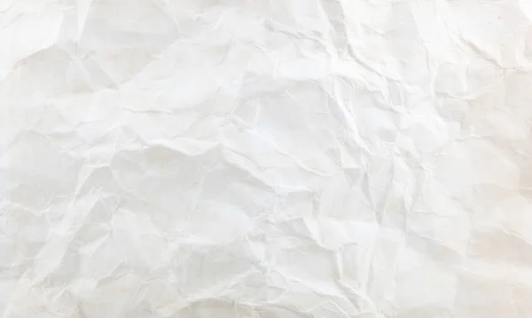 Old White Crumpled Paper Sheet Background Texture — Stock Photo, Image