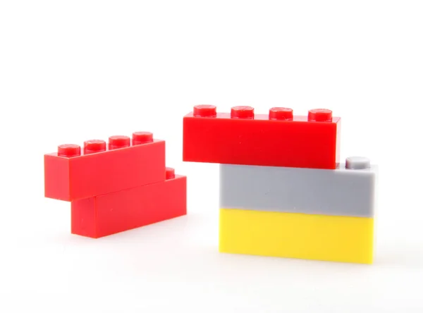 Plastic Toy Blocks Encourage Learning Play — Stock Photo, Image