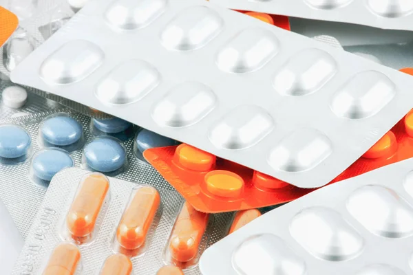 Pillole Capsule Compresse — Foto Stock