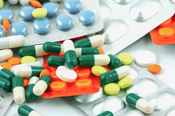 Pillole Capsule Compresse — Foto Stock