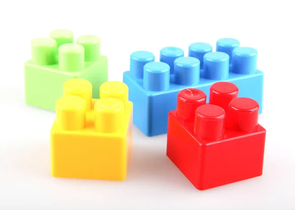 Plastic Toy Blocks Encourage Learning Play — Stock Photo, Image