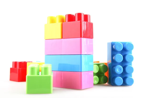Plastic Toy Blocks Encourage Learning Play — Stock Photo, Image