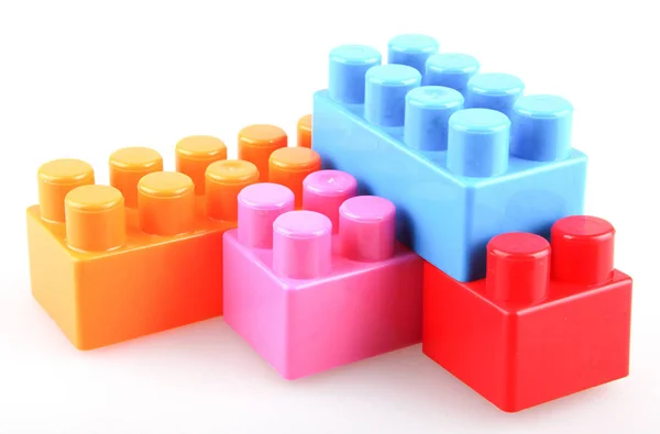 Műanyag Játékblokkok Ösztönzi Tanulást Játék — Stock Fotó