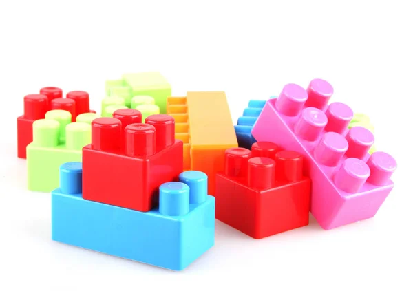 Πλαστικά Τουβλάκια Παιχνιδιών Ενθαρρύνουν Μάθηση Μέσω Του Παιχνιδιού — Φωτογραφία Αρχείου