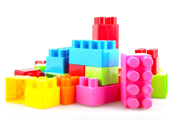 Plastic Toy Blocks Encourage Learning Play — Stock Photo, Image