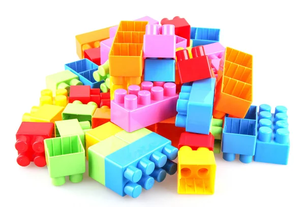 Plastové Hračky Bloky Povzbudit Učení Prostřednictvím Hry — Stock fotografie