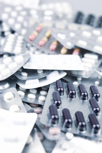 Many Blisters Tablets — Stock Photo, Image