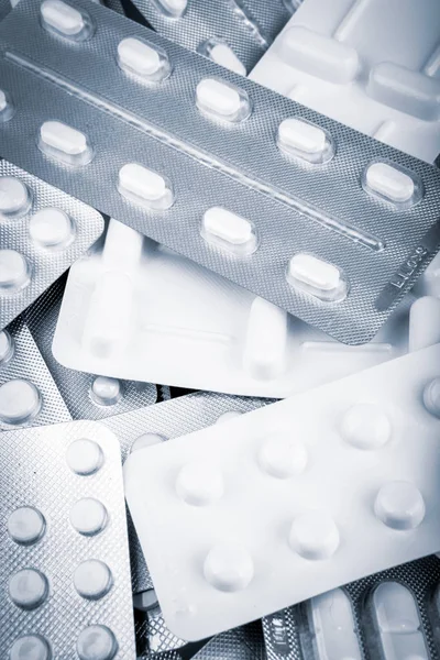 Viele Blasen Mit Tabletten — Stockfoto