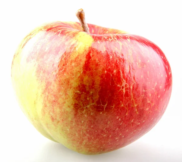 Manzana Roja Fresca Aislada Sobre Fondo Blanco — Foto de Stock