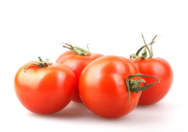 Beyaz arka plan domates close-Up