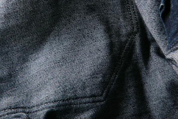 Jeans Noir Texture Fond — Photo