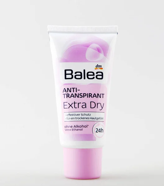 Pomorie Bulgaria Januari 2019 Balea Deo Creme Antitranspirant Extra Dry — Stock Photo, Image