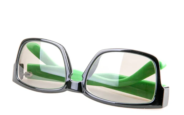 绿边眼镜 绿边眼镜 — 图库照片