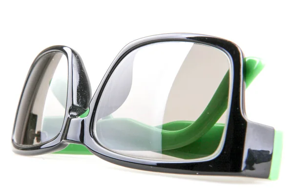 Óculos Com Borda Verde — Fotografia de Stock