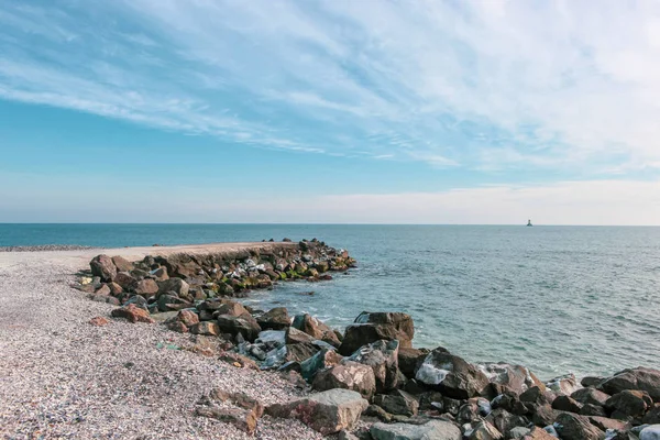 Beautiful Beach Incredible Sea Pomorie Bulgaria — Stock Photo, Image