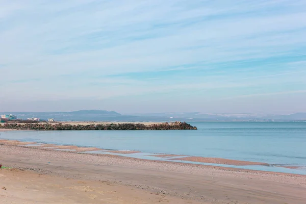 Bulgaristan Pomorie Kentindeki Güzel Sahil Nanılmaz Deniz — Stok fotoğraf