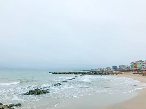 Beautiful Beach Incredible Sea Pomorie Bulgaria — Stock Photo, Image