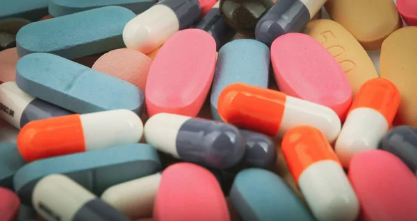 Gyógyszert Tablettát Háttér Stock Fotók — Stock Fotó