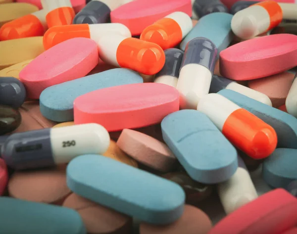 Gyógyszert Tablettát Háttér Stock Fotók — Stock Fotó