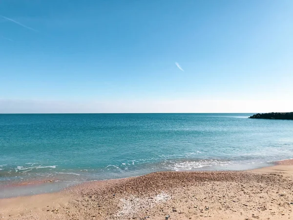 Schöner Strand Und Unglaubliches Meer Pomorie Bulgarien — Stockfoto