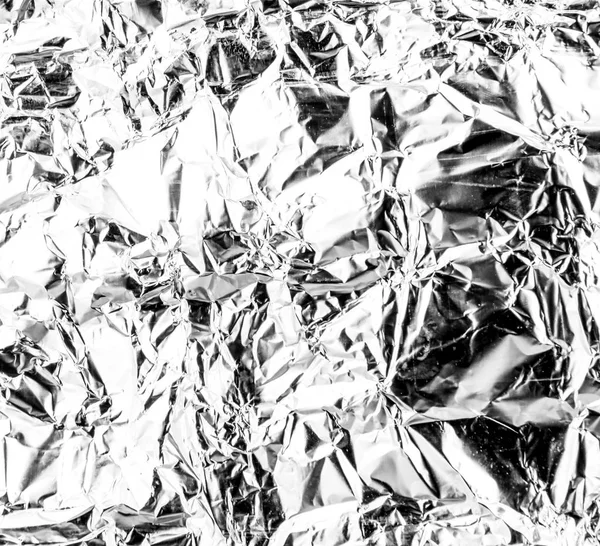 Silberfolie Textur Hintergrund — Stockfoto