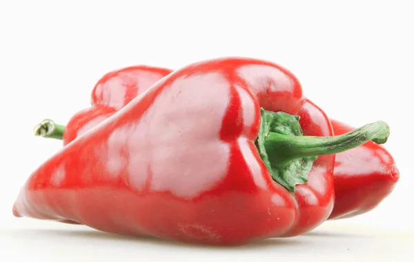 Pimiento Rojo Aislado Sobre Fondo Blanco — Foto de Stock