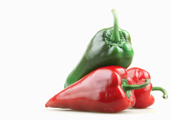 Pimiento Rojo Aislado Sobre Fondo Blanco — Foto de Stock