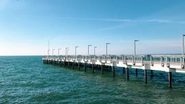 Bulgaristan 'ın Pomorie kentinden Güzel Deniz Manzarası