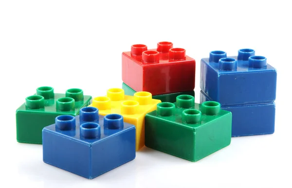 Building Blocks Isolated White — Stock Photo, Image