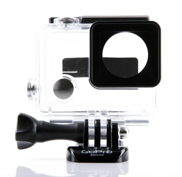 Aytos Bulgaristan Ekim 2014 Gopro Hero3 Siyah Beyaz Arka Plan — Stok fotoğraf