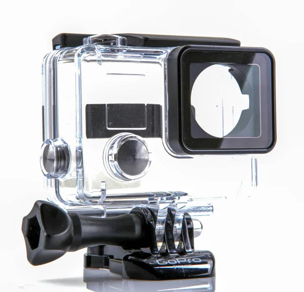 Aytos Bulgaristan Ekim 2014 Gopro Hero3 Siyah Beyaz Arka Plan — Stok fotoğraf