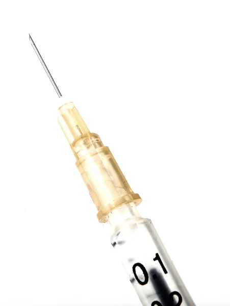 Syringe White Background — Stock Photo, Image